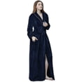 thumbnail image 1 of Long Robe For Women Flannel Fleece Full Length Bathrobe Winter Warm Pajamas, 1 of 2