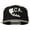 Black Silver, variant on 3D California Map Bear Embroidered Two Tone Snapback Cap - Black Purple OSFM