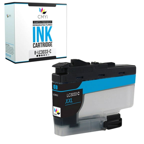 CMYi LC3033 Cyan 1-Pack Ink Cartridge compatible for Brother LC3033 - MFC J805DW, J805DW XL, J815DW XL, J995DW, J995DW XL (1 Cyan)