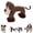 Monkey, variant on Linen Safari Companions, 2026 New Squeaky Dog Chew Animals, Sturdy Linen Fabric, Durable Corduroy for Small Medium Dogs, Relieve Boredom and Anxiety in Dogs