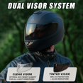thumbnail image 2 of Casco de Moto TRIANGLE Integral con Visores Ahumados Certificado DOT, 2 of 4