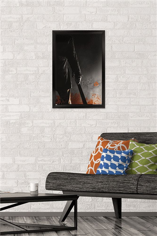 Friday the 13th - Machete Wall Poster, 14.725" x 22.375", Framed