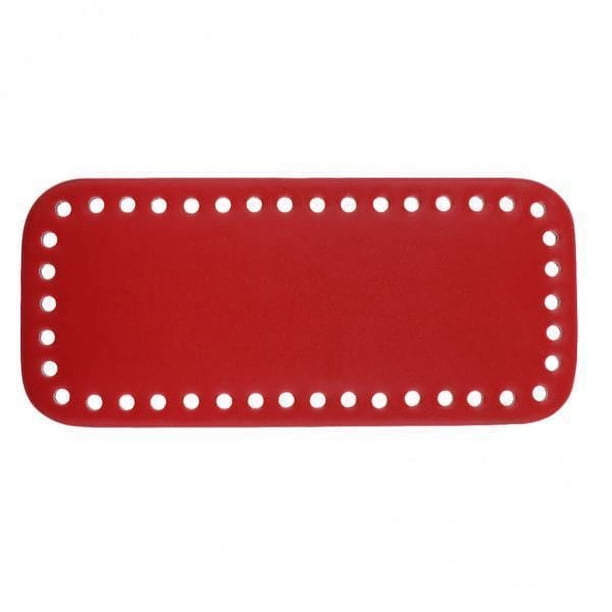 2x Base de Inserción de Cojín Inferior de Bolsa de Diseño Sólido para Fabricación de Bolsas, Rojo 2 piezas