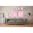 thumbnail image 3 of Awkward Styles Elephant Canvas Kids Room Canvas Nursery Room Decor Funny Animals Decor for Kids Baby Girl Room Decor Pink Wall Art Animals Collection Decor Girls Play Room Wall Decor Pink Canvas, 3 of 7