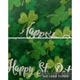 thumbnail image 6 of St. Patrick's Day Linen Curtain Valance for Bedroom/Bathroom/Kitchen/Office/Living/Dining Room Windows,Golden Green Plant Spring Holiday Rod Pocket Topper Drapes Decorative Cafe Drapery Panel 54x18, 6 of 6