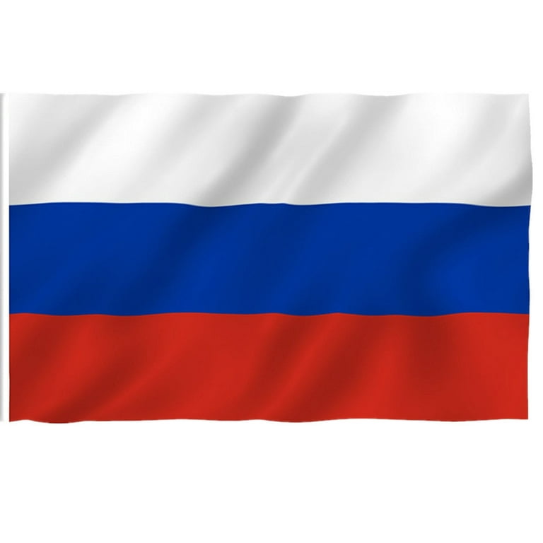 DANF Russia Flag 3x5 Ft Thick Polyester, Fade Resistant, Brass Grommets,  Canvas Header, Double Sided Russian National Flags 3x5 Feet