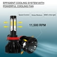thumbnail image 3 of BMZONCC For Ford F-150 2015 2016 2017 2018 2019 2020 LED Headlight Bulbs,9005 H11 High beam and Low Beam Bulbs,Pack of 4, 3 of 12