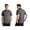 Dark Gray, variant on Mens Short Sleeve Chef Coat Solid Color Kitchen Cook Uniform Jacket Canteen Bakery Shirts Whie M