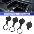 thumbnail image 2 of Unique Bargains Cigarette Lighter Socket Cover Cap Lid 10pcs Black Waterproof Motorcycle Car 12V, 2 of 2