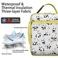 thumbnail image 2 of Panda Insulated Lunch Box Student Reusable Lunch Bag Lightweight Lunch Tote Portable Bag Picnic Travel, 2 of 6