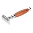 thumbnail image 4 of Men Razor,Classic Men Anti-skid Wood Dual Blade Razor Classic Razor Streamlined Design, 4 of 11