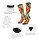 thumbnail image 3 of Balery Abstract Watercolors Tartan Calcetines novedosos Calcetines deportivos Calcetines hasta la rodilla Calcetines de algodón Calcetines originales y geniales, 3 of 6