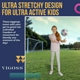 thumbnail image 2 of VIGOSS 4 Pack Leggings for Girls | Soft Stretch Cotton and Stylish, Solid Colors and Patterns, 2 of 5