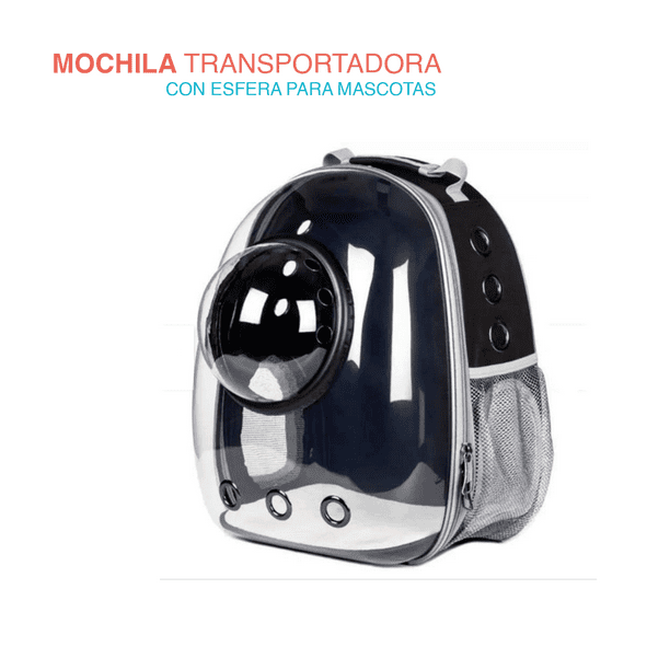Mochila con esfera para gato Poli Pets PP-MCEPGPK