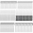 thumbnail image 1 of Bestdin 72 Pieces Silverware Set with Steak Knives, Stainless Steel Pattern Design Cutlery Set for 12, Flatware Set Mirror Polished, Tableware Set for Home Kitchen Restaurant Hotel, Dishwasher Safe, 1 of 7