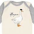 thumbnail image 4 of Inktastic French Goose says Honque Boys or Girls Long Sleeve Baby Bodysuit, 4 of 5