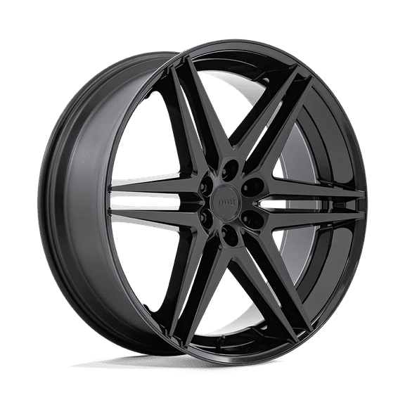 DUB 1PC Aluminum Rim S268 DIRTY DOG 24X10in All Glossy Black Finish, S268240089 30