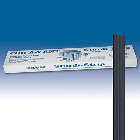 Cor-A-Vent Sturdi-Strips Rainscreen Furring Strips: Polypropylene, 448 Linear Ft, 112 Pieces, ' Thick x 1 ' Wide
