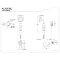 thumbnail image 2 of Kingston Brass KX1067BD Victorian Hand Shower Kit, Brushed Brass, 2 of 5
