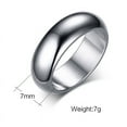 thumbnail image 3 of Men's Ring Titanium Steel Geometric Ring Electroplated Finish Band Holiday Present Men Jewelry Gift for Him Father, 3 of 5