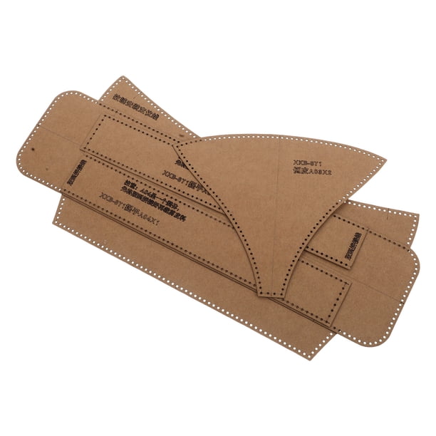 BEADCEST 1Jgo Plantilla De Papel Para Manualidades De Bolso Color Marrón Claro Sin Para Crear Bolsos Únicos