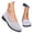 Grey, variant on CAIXAI Orthopedic Dress Shoes for Women Arch Support Sneakers for Women Classic on Womens Walking Shoes Mesh Knitted Woven Mary Jane Shoes Hands Free Workout Gym Shoes