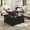 Black, variant on ANPOO 36" Movable Lift Top Coffee Table with Storage & Power Outlets, Farmhouse Square Coffee Table w/Wheels & Large Hidden Space, Wooden Center Table for Living Room(Black/36")