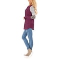 thumbnail image 2 of Women Long Sleeve Blouses Leopard Print Color Block Tunic Round Neck Striped Shirts Casual  Tops, 2 of 7