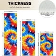 thumbnail image 4 of Colorful Tie Dye Spiral Pattern Kitchen Rugs Sets Of 3,Kitchen Runner Rugs Non Skid Washable,Decorative Kitchen Floor Mats for Kitchen,Sink,Laundry,17"x30"+ 17"x47" + 17"x59", 4 of 6