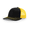 Black/Yellow, variant on Adjustable Trucker Hat Mesh Snapback 2-Tone Baseball Cap Visor Unisex (Navy)