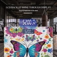 thumbnail image 3 of Bathroom Scale, Highly Accurate Digital Body Scale,Precisely Measures Weight up to 400 lbs-Vibrant Pattern Of Colorful Butterflies And Flowers, 3 of 4