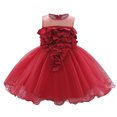 thumbnail image 2 of Wavsuf Formal Plus Size Dresses Nets Cute Red Gown Kids Dresses Size 18-24 Months, 2 of 9
