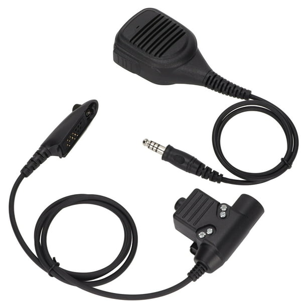 2 Way Remote Microphone, Shoulder Mic Sensitive PU Wire 2W Maximum