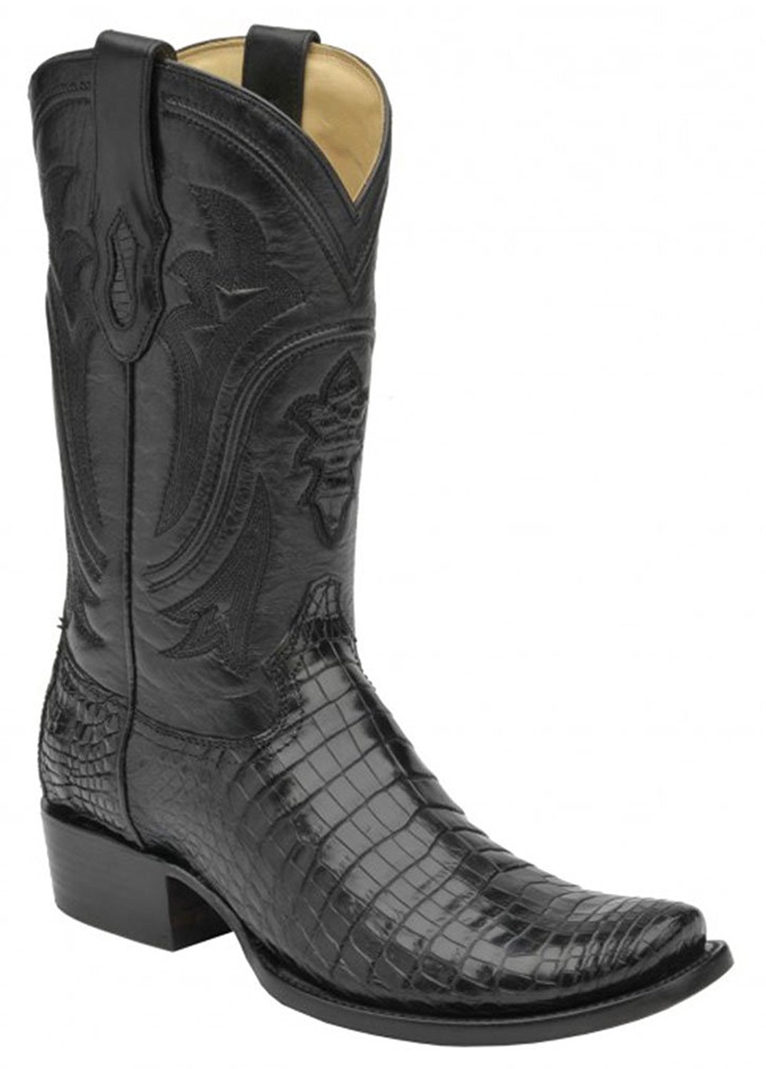 CORRAL Men's Black Nile Belly Square Toe Cowboy Boots C1094 (8 D(M) US) - image 1 of 1