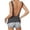 Dark Gray, variant on Women's Solid Back With A V Backless Slim And Elastic Vest Long Sleeve Women