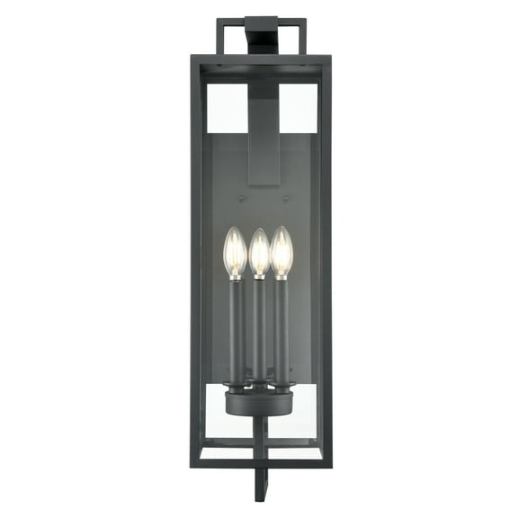Millennium Lighting  Lamont 1 Light Outdoor Wall Sconce in Textured Black 28.5  Inch