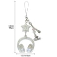 thumbnail image 3 of Aesthetic Y2K Phone Charm Keychains Pendant Mini Headphone Phone Charms Cute Headset Phone Lanyard Keyring Purse Charms Bag Accessories, 3 of 7