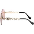 thumbnail image 2 of FEISEDY Classic Rimless Sunglasses Women Metal Frame Diamond Cutting Lens Sun Glasses B2567, 2 of 14