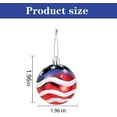 thumbnail image 2 of 12PCS Stars & Stripes Christmas Ball Ornaments 80mm Patriotic Theme Hanging Ball Ornaments Fourth of July Independence Day/Veterans Day Party Decor Holiday Wedding Tree Decorations, 2 of 8