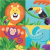 Party Central Club Pack of 192 Green and Orange Jungle Safari Themed 2-Ply Luncheon Napkins 12.75"