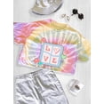thumbnail image 3 of Love Square With Mushrooms Tie Dye Spiral Women -Image by Shutterstock, Female Medium, 3 of 4