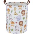 thumbnail image 1 of Cesta de ropa Sanjiaofen para niños con almacenamiento de animales, de algodón, 1 of 7