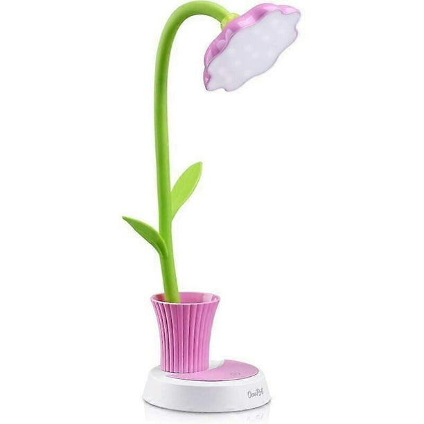 LED Table Lamp, 3W Bedside Lamp, Kids Reading Lamp, Adjustable Touch Brightness, USB Rechargeable