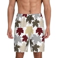 thumbnail image 1 of Fotbe maple leaves Pantalones Cortos de Pijama para Hombre, Ropa de Dormir, Pantalones de Pijama Cortos para Hombre-Medium, 1 of 6