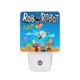 thumbnail image 1 of Rob el Robot Luz nocturna LED con sensor de anochecer a amanecer para dormitorio, baño, pasillo, escaleras - Lámpara LED nocturna de enchufe, 0.5W - 1 pieza, 1 of 6