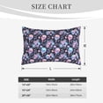 thumbnail image 4 of Fuzoiu cool Skull flower Print Fuzzy Pillowcases, Super Soft Pillow Case Cover with Zipper for Bedroom, Sofa, Couch,Cozy Pillow Shams for All Seasons-16"x24", 4 of 6