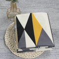 thumbnail image 5 of Juego de 4 fundas de cojín decorativas de lino amarillo y gris de 18 x 18 pulgadas, fundas de almohada geométricas de 45 x 45 cm, fundas de almohada cuadradas para muebles de exterior y jardín., 5 of 5