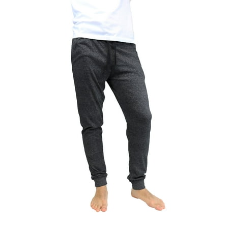 Black Mens Sleep Pant - Mens Marled Sleepwear Pants