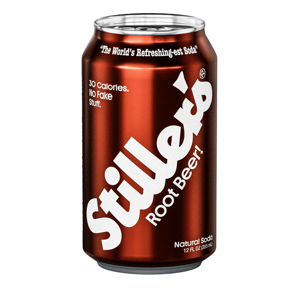Stiller's Root Beer Natural Soda 12 fl oz Can
