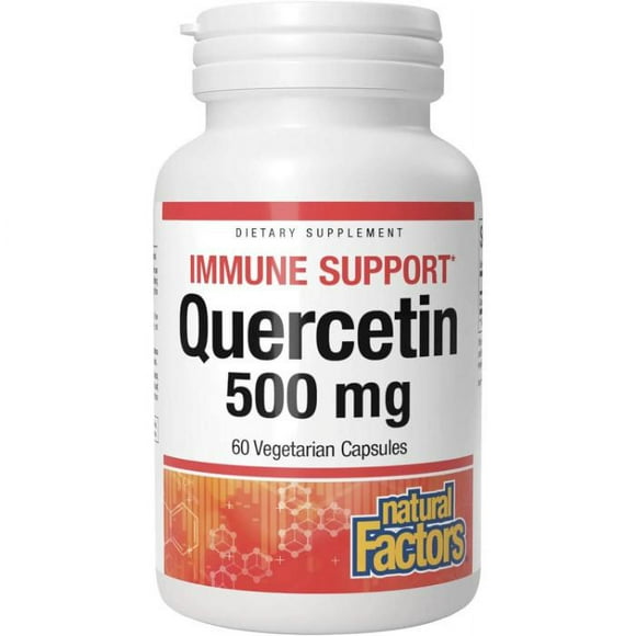 Natural Factors - Quercétine 500 mg, 60 Gélules Végétariennes